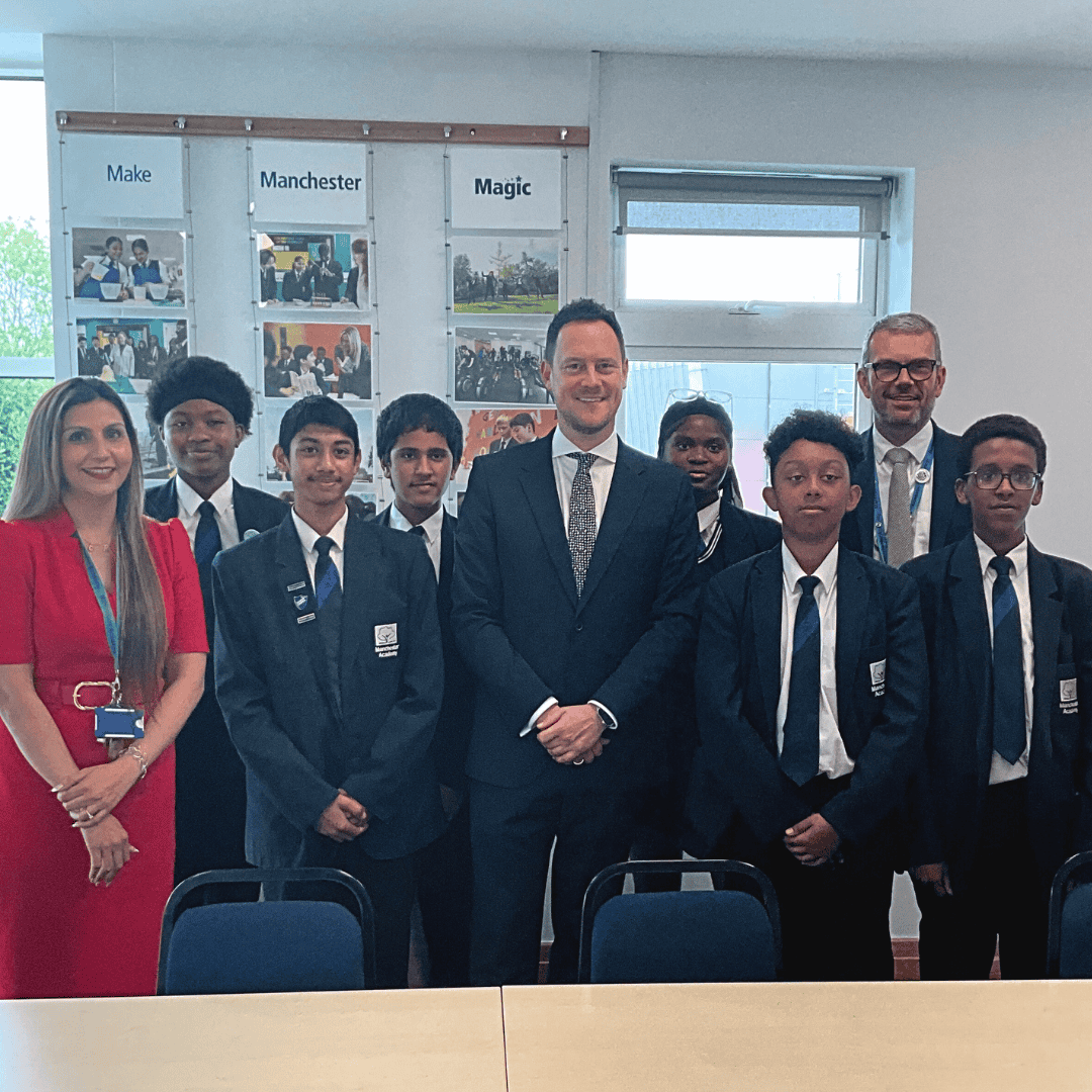 Education Minister Stephen Morgan Visits Manchester Academy to See AI Innovation in Action