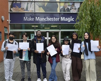 Manchester Academy students celebrate GCSE results